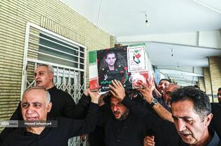 تشییع و خاکسپاری شهدای حملات رژیم صهیونیستی در قطعه42 بهشت زهرا(س)