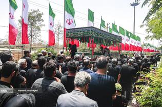 تشییع و خاکسپاری شهدای حملات رژیم صهیونیستی در قطعه42 بهشت زهرا(س)