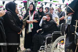 تشییع و خاکسپاری شهدای حملات رژیم صهیونیستی در قطعه42 بهشت زهرا(س)