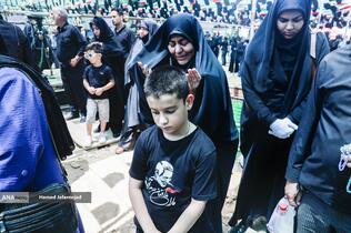 تشییع و خاکسپاری شهدای حملات رژیم صهیونیستی در قطعه42 بهشت زهرا(س)