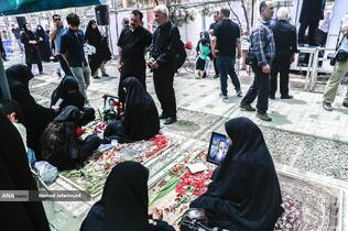 تشییع و خاکسپاری شهدای حملات رژیم صهیونیستی در قطعه42 بهشت زهرا(س)