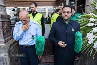 تشییع و تدفین پیکر مطهر دانشمند هسته‌ای شهید محمدمهدی طهرانچی رییس دانشگاه آزاد اسلامی و همسر گرانقدرش شهیده مژگان قراویری در حرم حضرت عبدالعظیم حسنی(ع)