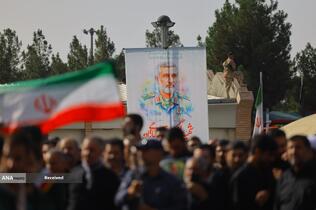 تشییع پیکر سردار شهید امیر علی حاجی زاده و و سردار محمود باقری فرمانده موشکی این نیرو