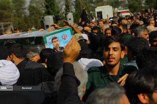 تشییع پیکر سردار شهید امیر علی حاجی زاده و و سردار محمود باقری فرمانده موشکی این نیرو