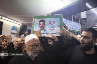 وداع با پیکر بسیجی شهید حسین یوسفخانی