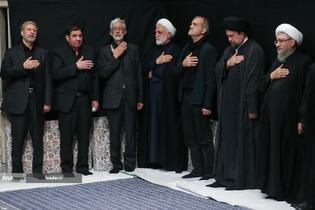 مراسم عزاداری شب هفتم محرم در حسینیه امام خمینی(ره)