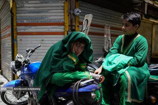 خیمه سوزان ظهر عاشورا - چهارراه گلوبندک تهران