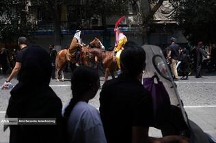 خیمه سوزان ظهر عاشورا - چهارراه گلوبندک تهران