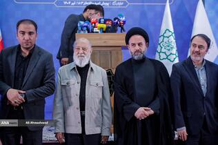مهدی چمران رئیس شورای اسلامی شهر تهران در آیین بهره‌برداری از چهار پروژه راهگشای عمرانی در پایتخت