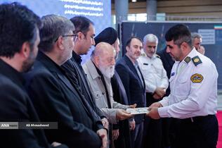 مهدی چمران رئیس شورای اسلامی شهر تهران در آیین بهره‌برداری از چهار پروژه راهگشای عمرانی در پایتخت