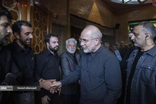 محمدباقر قالیباف رییس مجلس در مراسم گرامیداشت سرلشکر شهید مهدی ربانی و سرلشکر شهید غلامرضا محرابی معاونان سابق اطلاعات و عملیات ستاد کل نیروهای مسلح