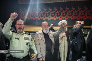 مهدی چمران رییس شورای شهر در مراسم گرامیداشت سرلشکر شهید مهدی ربانی و سرلشکر شهید غلامرضا محرابی معاونان سابق اطلاعات و عملیات ستاد کل نیروهای مسلح