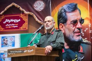 سخنرانی سردار احمد وحیدی در مراسم گرامیداشت سرلشکر شهید مهدی ربانی و سرلشکر شهید غلامرضا محرابی معاونان سابق اطلاعات و عملیات ستاد کل نیروهای مسلح