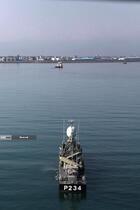 ورود شناور نیروی دریایی روسیه به رزمایش مرکب امداد و نجات دریای خزر ۲۰۲۵