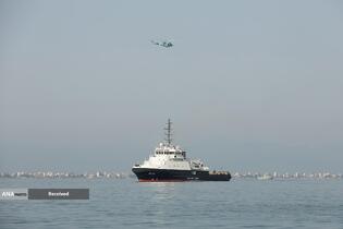 ورود شناور نیروی دریایی روسیه به رزمایش مرکب امداد و نجات دریای خزر ۲۰۲۵