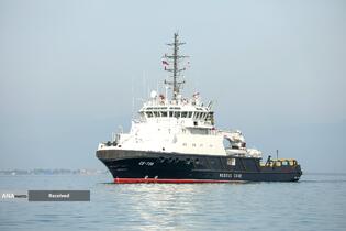 ورود شناور نیروی دریایی روسیه به رزمایش مرکب امداد و نجات دریای خزر ۲۰۲۵