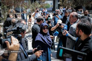 بازدید فاطمه مهاجرانی سخنگوی دولت از ساختمان شیشه‌ای صداوسیما