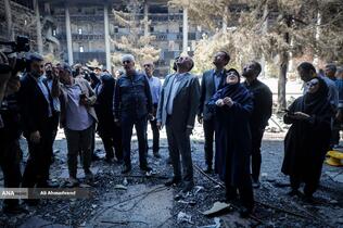 بازدید فاطمه مهاجرانی سخنگوی دولت از ساختمان شیشه‌ای صداوسیما