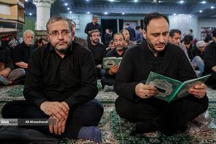 علی بهادری جهرمی سخنگوی دولت سیزدهم در مراسم چهلمین روز شهادت دکتر محمدمهدی طهرانچی