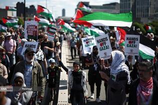 تداوم تظاهرات در کشورهای جهان در محکومیت سیاست گرسنگی دادن به مردم غزه