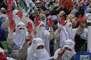 تداوم تظاهرات در کشورهای جهان در محکومیت سیاست گرسنگی دادن به مردم غزه