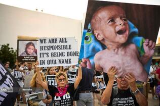 تداوم تظاهرات در کشورهای جهان در محکومیت سیاست گرسنگی دادن به مردم غزه