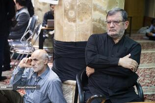 عبدالحسین روح الامین نماینده مجلس در مراسم چهلم شهادت حاج محمدسعید ایزدی(حاج رمضان)