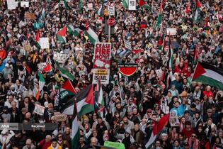 تظاهرات بی‌سابقه بیش از300 هزار نفری حامیان فلسطین در سیدنی استرالیا