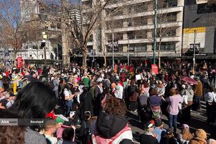 تظاهرات بی‌سابقه بیش از300 هزار نفری حامیان فلسطین در سیدنی استرالیا