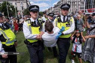 دستگیری 365 نفر از حامیان فلسطین توسط پلیس لندن