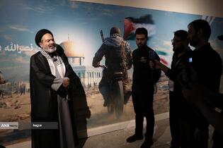 بازدید حجت‌الاسلام سیدعبدالفتاح نواب، نماینده ولی‌فقیه در امور حج و زیارت از موکب الاقصی فلسطینیان در مسیر مشایه و کربلای معلی 