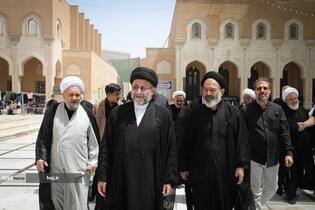 دیدار حجت‌الاسلام سیدعبدالفتاح نواب، نماینده ولی‌فقیه در امور حج و زیارت با حجت الاسلام حکیم