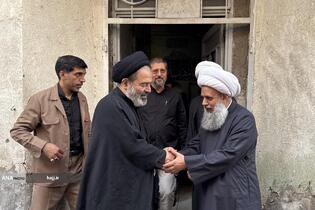 دیدار حجت‌الاسلام نواب، نماینده ولی‌فقیه در امور حج و زیارت با آیت‌الله عبدالکریم حائری