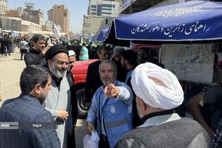 بازدید نماینده ولی‌فقیه در امور حج و زیارت از مرز خسروی و نحوه خدمات به زائران اربعین