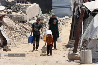 تشنگی زیر آوار و محاصره در غزه