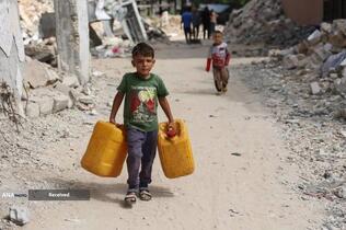 تشنگی زیر آوار و محاصره در غزه