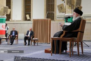 دیدار رئیس‌جمهور و اعضای هیئت دولت با مقام معظم رهبری
