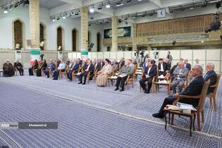 دیدار رئیس‌جمهور و اعضای هیئت دولت با مقام معظم رهبری