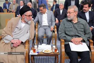دیدار رئیس‌جمهور و اعضای هیئت دولت با مقام معظم رهبری