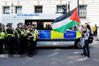 دستگیری طرفداران فلسطین در لندن