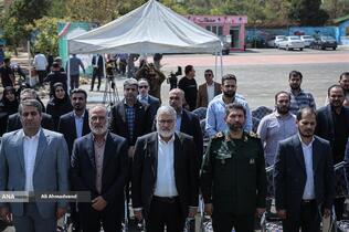 محمدصادق معتمدیان استاندار تهران و  سردار حسن حسن‌زاده فرمانده سپاه تهران