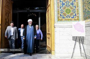 مراسم افتتاح نمایشگاه « آیینه‌های نعت» آیین گرامیداشت ۱۵۰۰مین سالگرد میلاد پیامبر اکرم(ص) با حضور حجت‌الاسلام والمسلمین محمد قمی رییس سازمان تبلیغات اسلامی