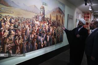 مراسم افتتاح نمایشگاه « آیینه‌های نعت» آیین گرامیداشت ۱۵۰۰مین سالگرد میلاد پیامبر اکرم(ص) با حضور حجت‌الاسلام والمسلمین محمد قمی رییس سازمان تبلیغات اسلامی