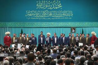 مراسم عید ولادت پیامبر اعظم(ص) و امام صادق(ع) در حسینیه امام خمینی(ره)