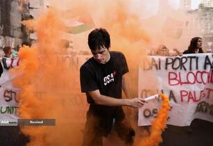 اعتراضات سراسری مردم ایتالیا در حمایت از فلسطین