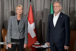 دیدار روسای جمهور ایران و سوئیس