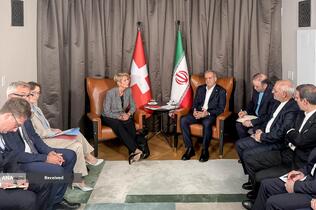 دیدار روسای جمهور ایران و سوئیس