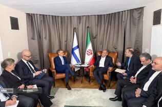 دیدار روسای جمهور ایران و فنلاند
