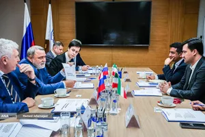 دیدار محمد نظیفی مدیرعامل بورس انرژی ایران با ایگور آرتِمیِف، مدیرعامل بورس بین&zwnj;المللی سن&zwnj;پترزبورگ 