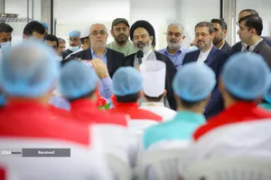 بازدید حجت الاسلام سید عبدالفتاح نواب سرپرست حجاج ایرانی و علیرضا بیات رئیس سازمان حج و زیارت از آشپزخانه ابوسرحد مکه